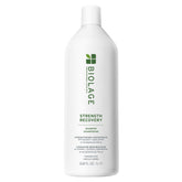 Biolage envase frontal mostrando el champú grande y su beneficio fortalecedor