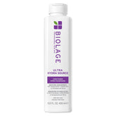 Biolage frasco frontal mostrando etiqueta y tamaño, fácil identificación y uso