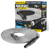 BIONIC STEEL vista frontal con racores resistentes y conexión segura