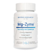 BIOTICS RESEARCH envase frontal del Mg-Zyme que muestra presentación y diseño