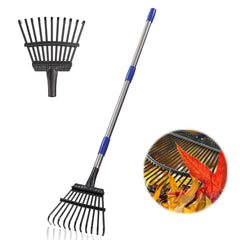 Bird Twig rastrillo frontal mostrando cabeza 8.5 pulgadas, ideal para espacios estrechos