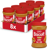 Biscoff frasco frontal mostrando el sabor auténtico y fácil de untar