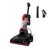 Bissell frontal del aspirador mostrando diseño compacto y maniobrabilidad