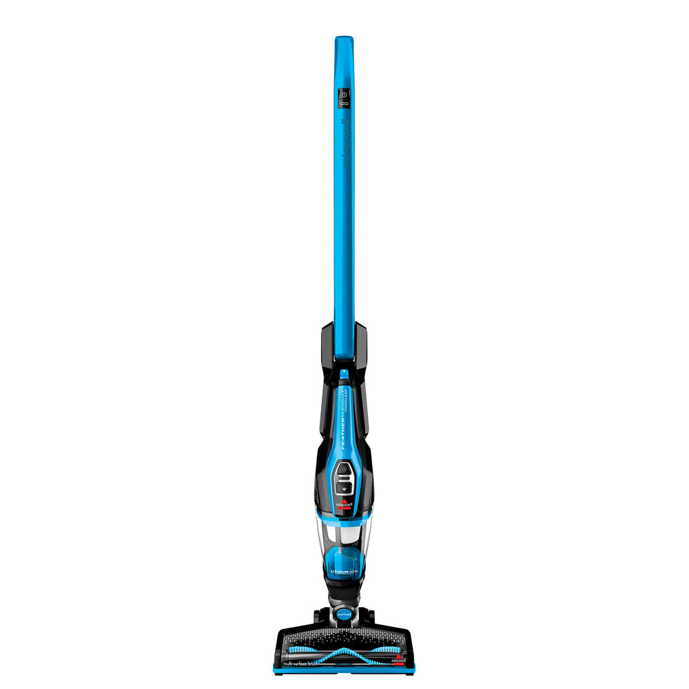 Bissell vista frontal mostrando diseño compacto y fácil manejo