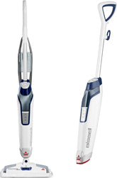Bissell PowerFresh Deluxe frontal mostrando el cuerpo y cabezal, fácil maniobra
