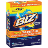 BIZ envase frontal mostrando la marca y cantidad, limpieza potente