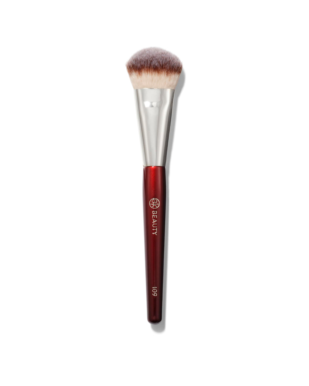 BK BEAUTY brocha 109 frente del empaque mostrando diseño y tamaño práctico