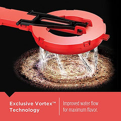 BLACK+DECKER jarra de vidrio mostrando el café y la capacidad para 12 tazas