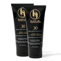 Black Girl Sunscreen frontal del pack mostrando diseño y practicidad