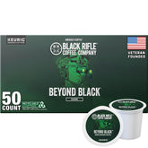 Black Rifle Coffee Company embalaje frontal Beyond Black mostrando intensidad y conveniencia