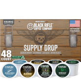 Black Rifle Coffee packaging frontal mostrando el surtido y facilidad de elección