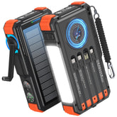 BLAVOR frontal del power bank mostrando diseño robusto y beneficios de portabilidad