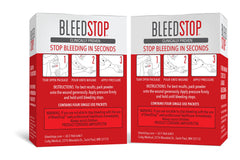BleedStop textura del polvo en primer plano — aspecto seco para aplicación fácil