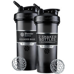 BlenderBottle Classic V2 frontal del pack negro mostrando capacidad y diseño práctico