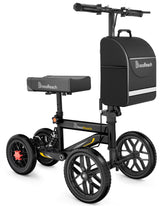 BlessReach scooter de rodilla frontal mostrando estabilidad y maniobrabilidad