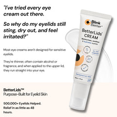 BlinkBetter BetterLids usado antes del maquillaje sobre párpado, base hidratante sin grasa