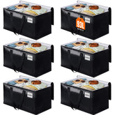 BlissTotes vista frontal pack de seis bolsas grandes, ideal para mudanzas