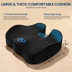 BlissTrends cojín en silla de oficina para mejor postura