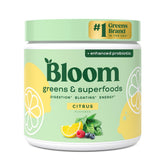 Bloom Nutrition frente del envase mostrando diseño y porciones