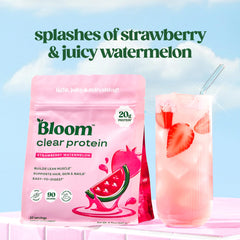 Polvo de Bloom Nutrition textura fina lista para mezclar con agua fácilmente