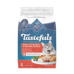 Blue Buffalo paquete frontal de 3 lb con pollo real y control de peso