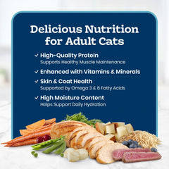 Blue Buffalo close-up de salsa y hojuelas, humedad que atrae