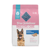 Blue Buffalo empaque frontal mostrando la fórmula Digestive Care y beneficios