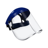 Blue Eagle front view showing full-face shield protective coverage and visibility