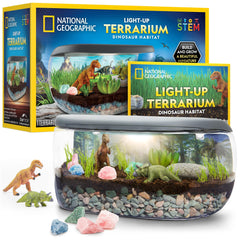 Blue Marble terrario frontal mostrando el conjunto y beneficio educativo