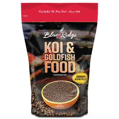 Blue Ridge pellets mixtos detalle, muestra tamaños para todas las edades