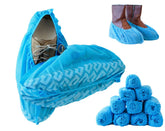 Blue Shoe Guys paquete frontal mostrando 100 fundas, protección inmediata