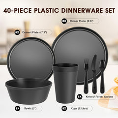 Blwan primer plano del plato principal mostrando durabilidad y diseño negro