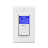 BN-LINK vista frontal del interruptor programable con pantalla clara
