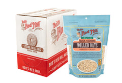 Bob's Red Mill frente del paquete mostrando marca y tamaño, fácil reconocimiento