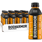 BODYARMOR frente del empaque mostrando botella y etiqueta clara