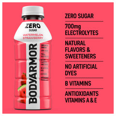 BODYARMOR botella en mano para ver escala y facilidad de transporte