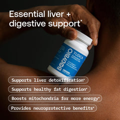 BodyBio etiqueta con ingredientes y pruebas de laboratorio, beneficio transparencia y control