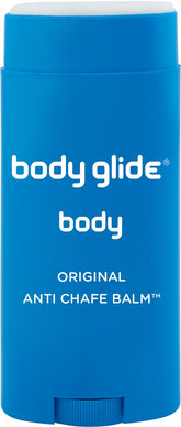 BodyGlide stick frontal mostrando el envase y uso portátil
