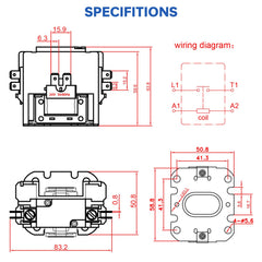 BOJACK contactor instalado en condensador demostrando compatibilidad real
