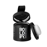 Boldify polvo frontal del paquete mostrando diseño y beneficio de cobertura