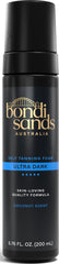 Bondi Sands bottle front packaging showing Ultra Dark shade and benefit