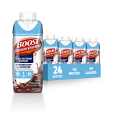 BOOST vista frontal del envase chocolate mostrando formato listo para tomar y conveniencia