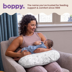 Boppy detalle de textura de la funda para mayor suavidad