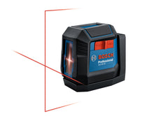 Bosch GLL50-20 vista frontal mostrando líneas nítidas y carcasa robusta