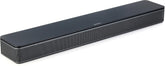 Bose TV Speaker vista frontal mostrando perfil bajo y claridad sonora