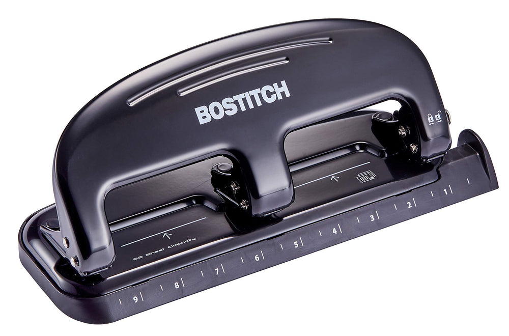 Bostitch HP20 vista frontal mostrando diseño metálico y precisión