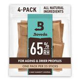 Boveda Size 60 front packaging showing 65% RH and 4-pack benefit