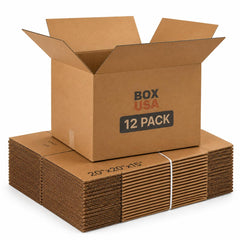 BOX USA paquete de 12 cajas frontales, ahorro de espacio