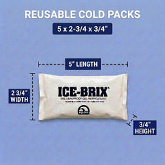 BOX USA ICE-BRIX primer plano del gel mostrando durabilidad y sellado seguro