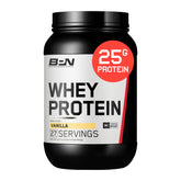 BARE PERFORMANCE NUTRITION frasco frontal vainilla mostrando etiqueta y beneficio de pureza